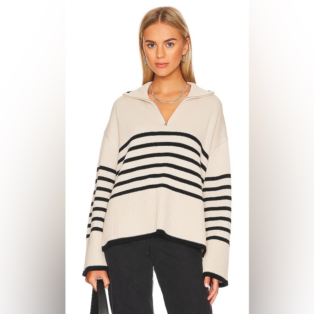 Revolve pistola karina quarter zip midnight dove stripe